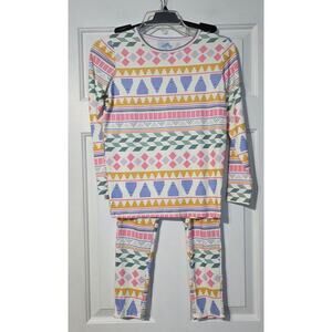 Aztec Sleep Pajamas Pj Set Stripes There Abouts Girls Top & Bottom‎ NWT